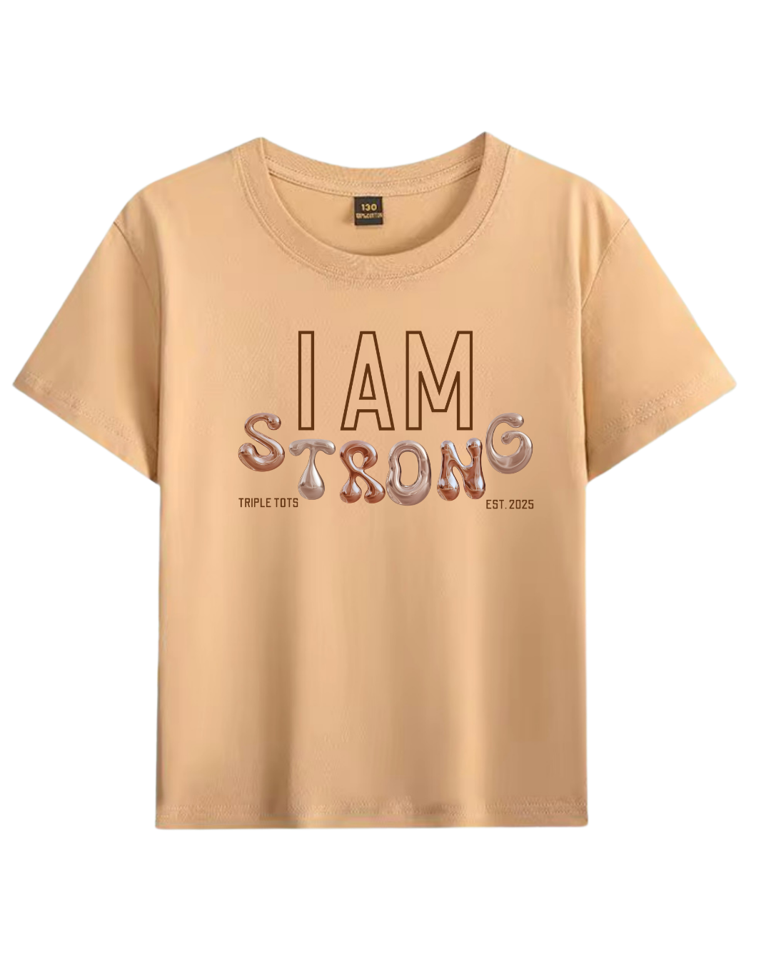 I Am Strong-Brown Toddler Affirmation T-shirt