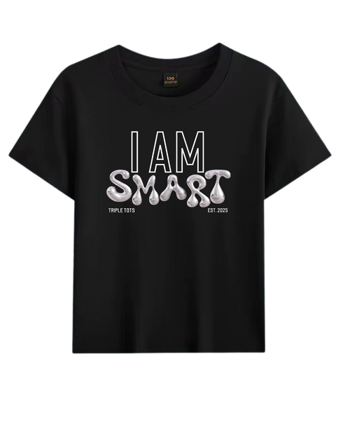 I Am Smart-Silver Toddler Affirmation T-shirt